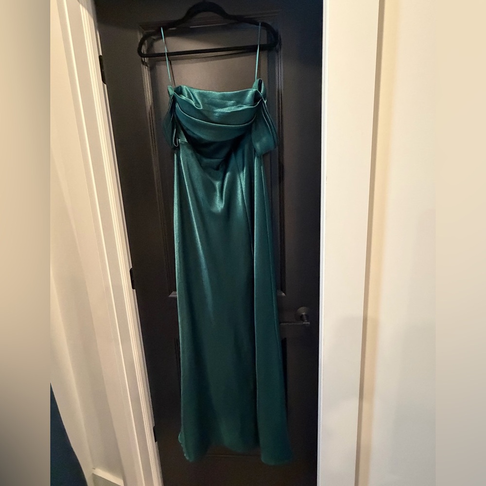 Birdy Grey Strapless Dark Green Maxi Dress